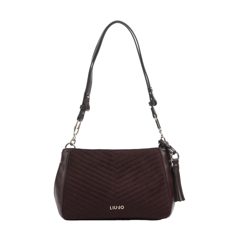 Borsa a spalla Donna con nappina Bordeaux