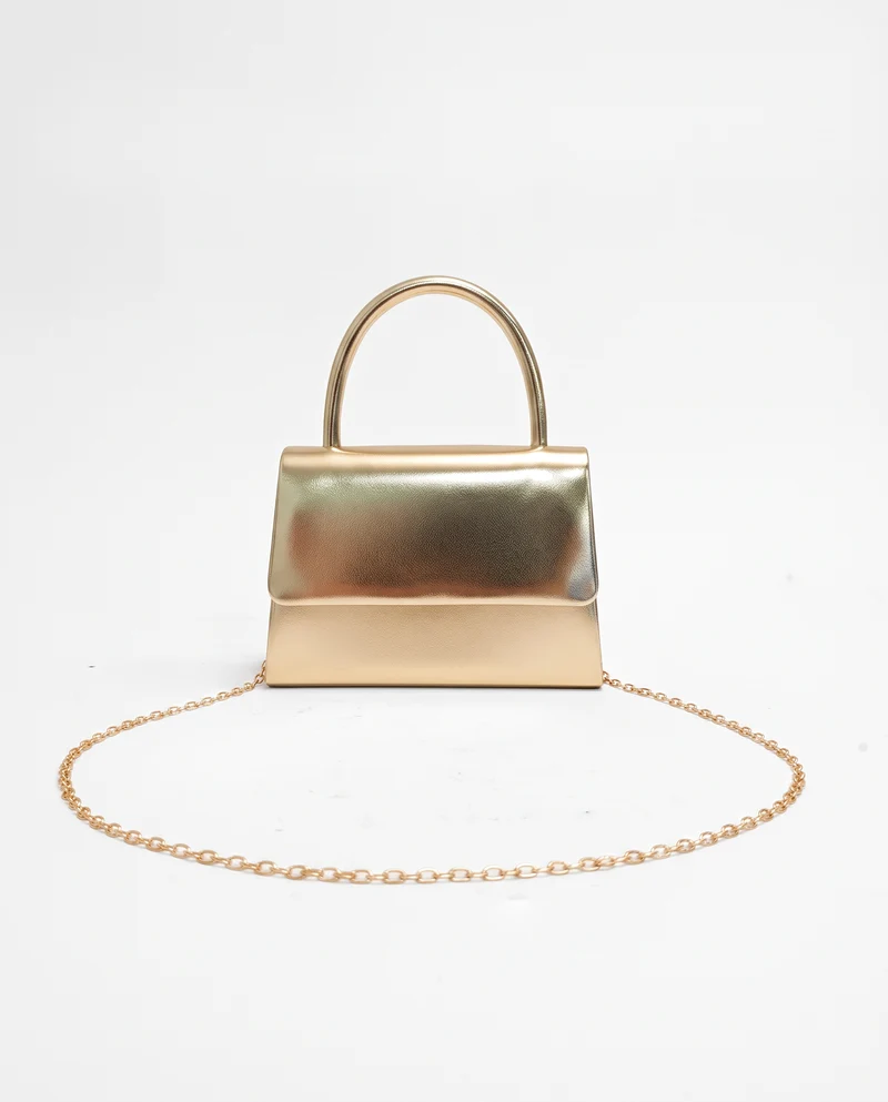 Borsa party con manico rigido elegante - Oro