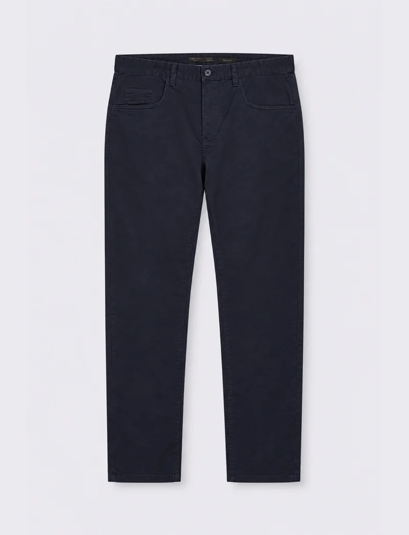 PANTALONI BASIC 5 TASCHE REGULAR FIT - Blu