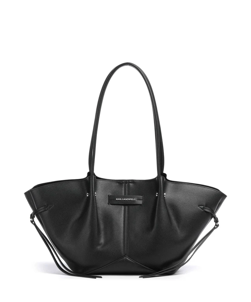 Karl Lagerfeld K/Pierced Small Borsa shopper black nickel