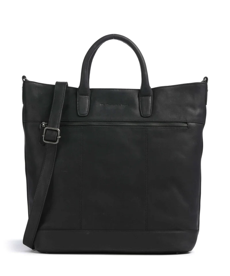 The Chesterfield Brand Wax Pull Up Cow Westbrook Borsa a mano black