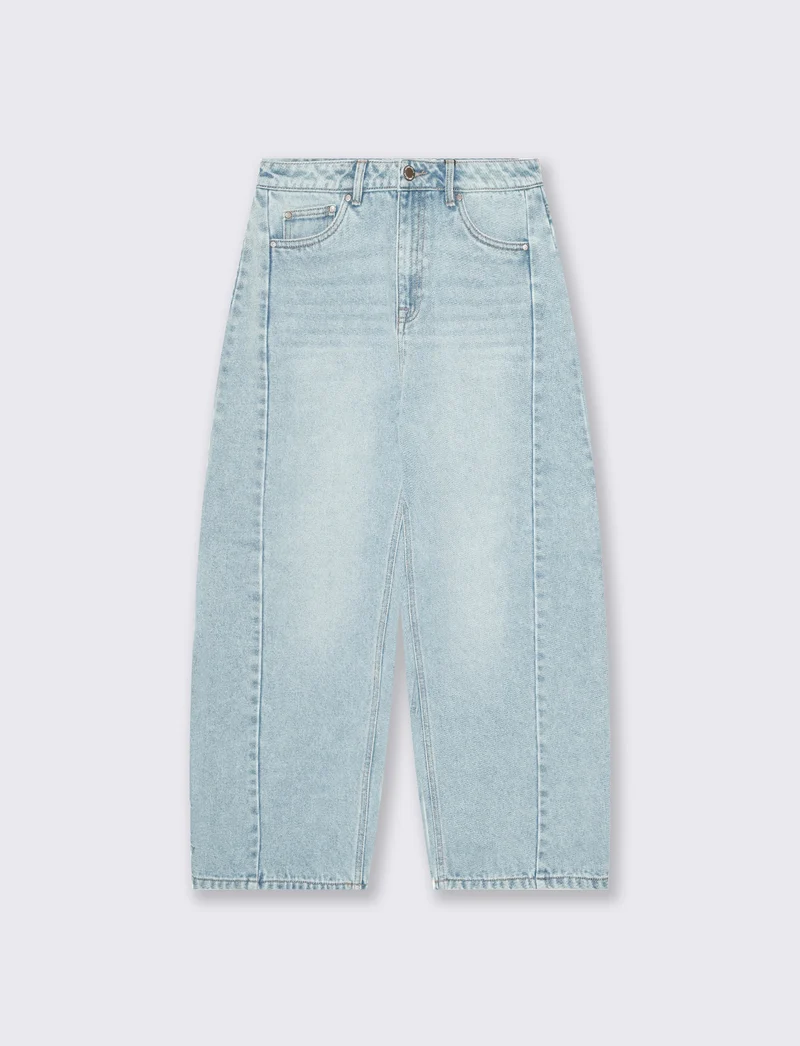 jeans 5 tasche barrel - Denim chiaro