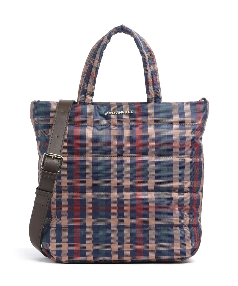 Mandarina Duck Tartan Borsa a mano tartan brown