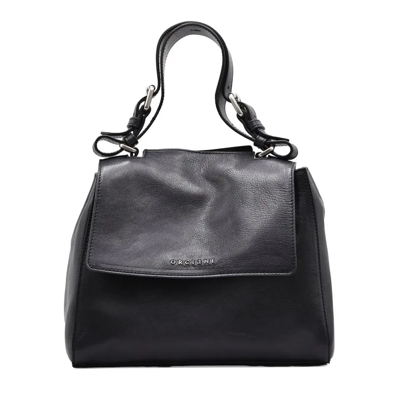 Borsa Orciani Sveva Lagoon Donna Nera Design Essenziale Elegante
