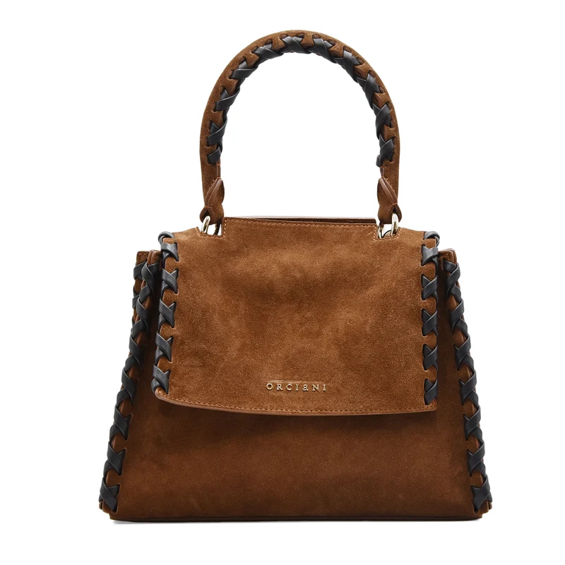 Borsa Donna Orciani Sveva Peach Cross Tabacco Look Ricercati