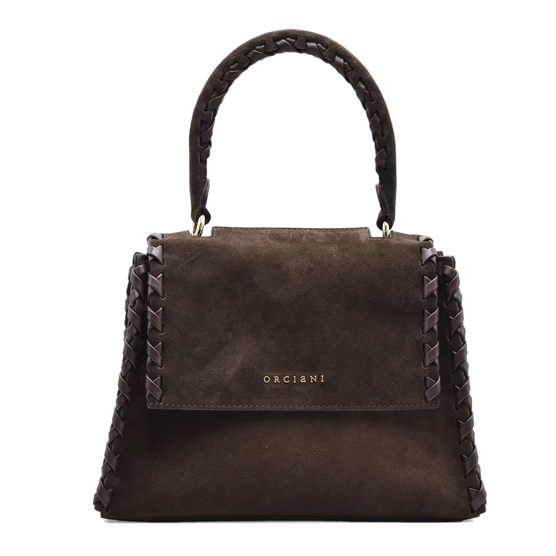 Borsa Orciani Sveva Peach Cross Donna Testa Di Moro Logo Frontale