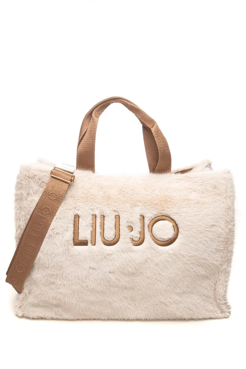 Borsa Donna Liu Jo L Tote Fake Fur Misure: 41x21x30 Cm