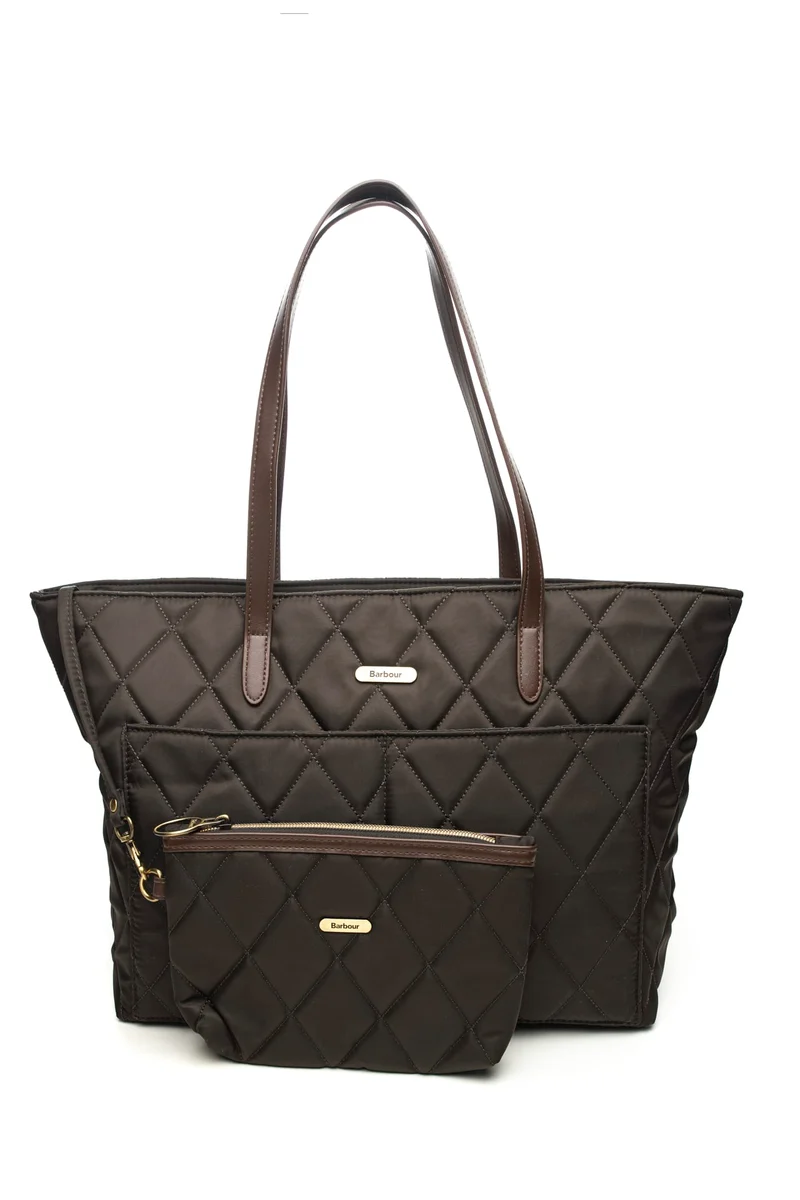 Borsa Barbour Quilted Tote Bag Donna Torba Trapuntata con Tasca