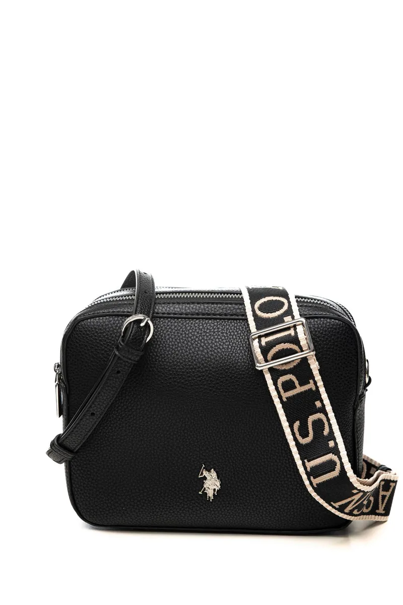 Borsa U.S. Polo Assn Mansion Cb Hb Da Donna Nera In Poliuretano