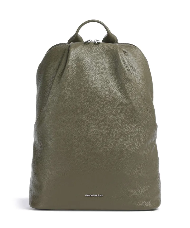 Mandarina Duck Mellow Leather Zaino winter olive