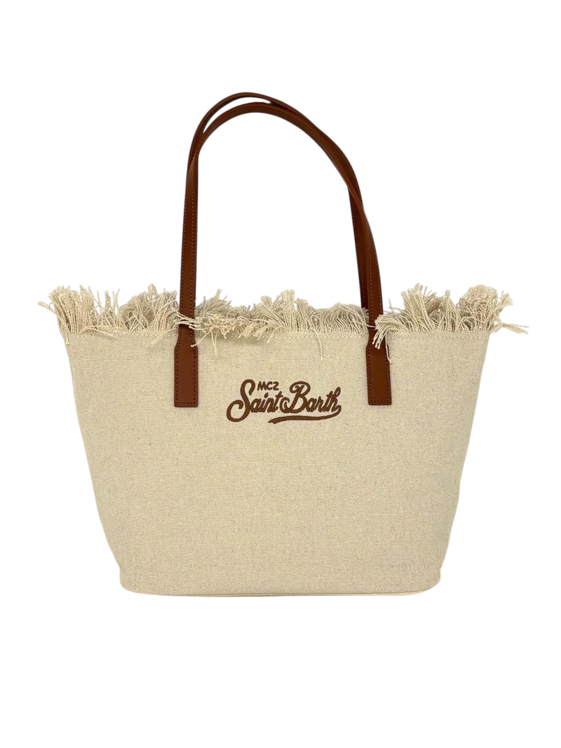 BORSA A MANO CREMA MEDIA