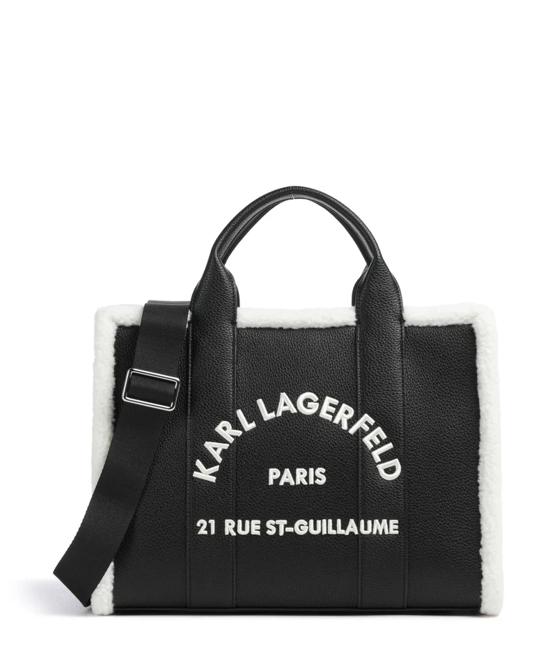 Karl Lagerfeld K/Rue St Guillaume Medium Borsa a mano black