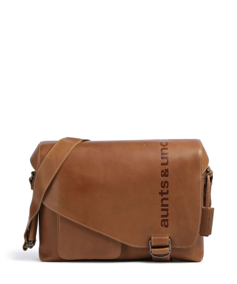 Aunts & Uncles Heritage Big Judd Borsa messenger tan
