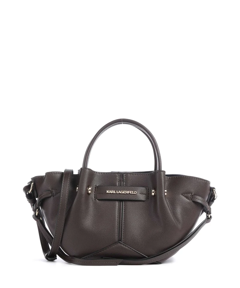 Karl Lagerfeld K/Pierced Mini Borsa a mano tobacco