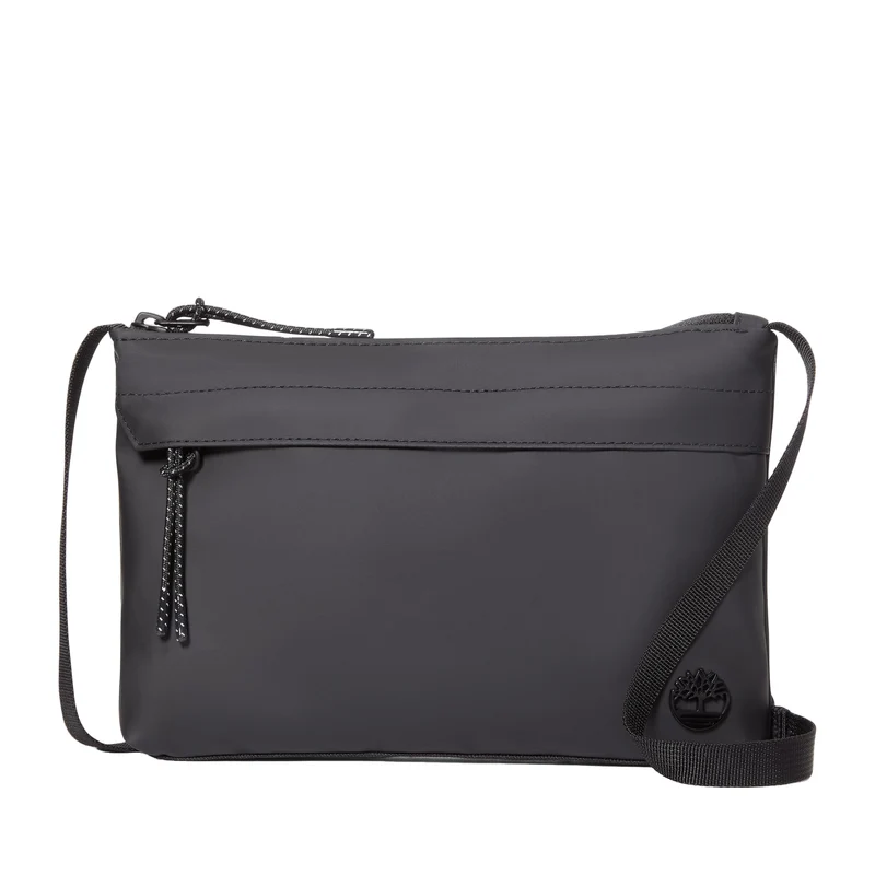 Borsa a tracolla Unisex con zip Nero