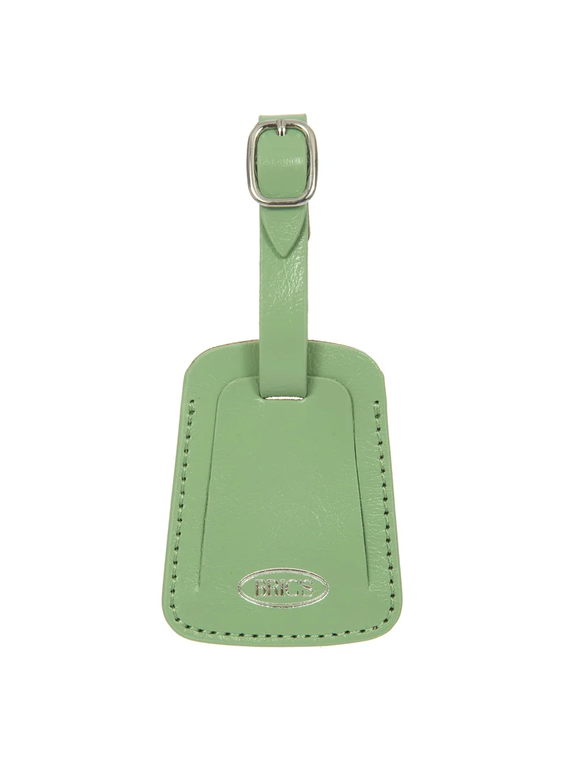 Leather address tag