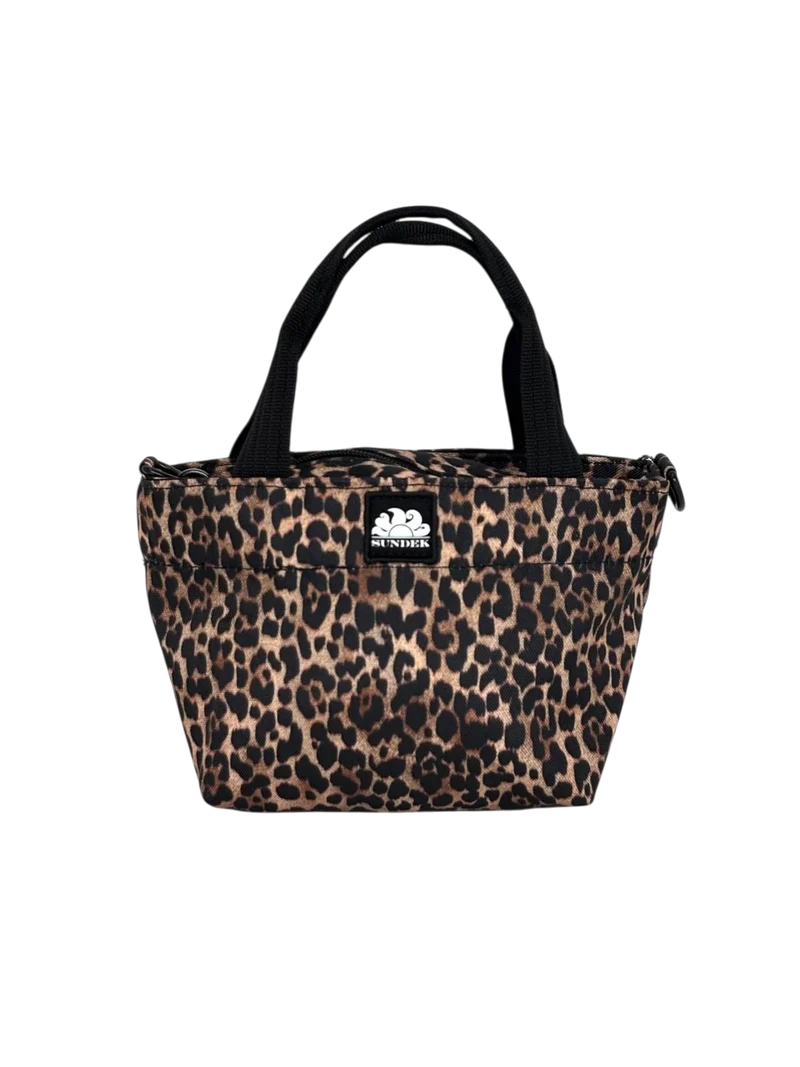 MINI SHOPPER STAMPA LEOPARDATA