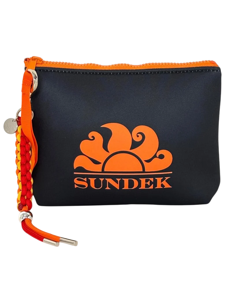 POCHETTE NERA/ARANCIO