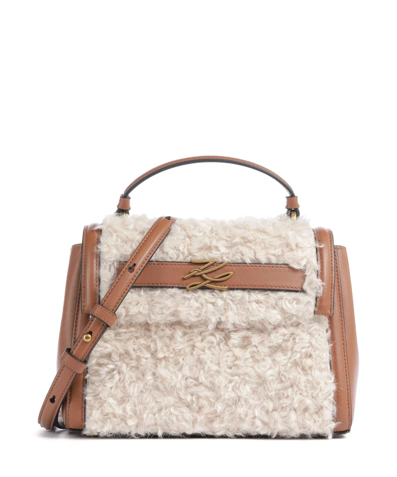 Karl Lagerfeld K/Autograph Small Borsa a mano natural tan