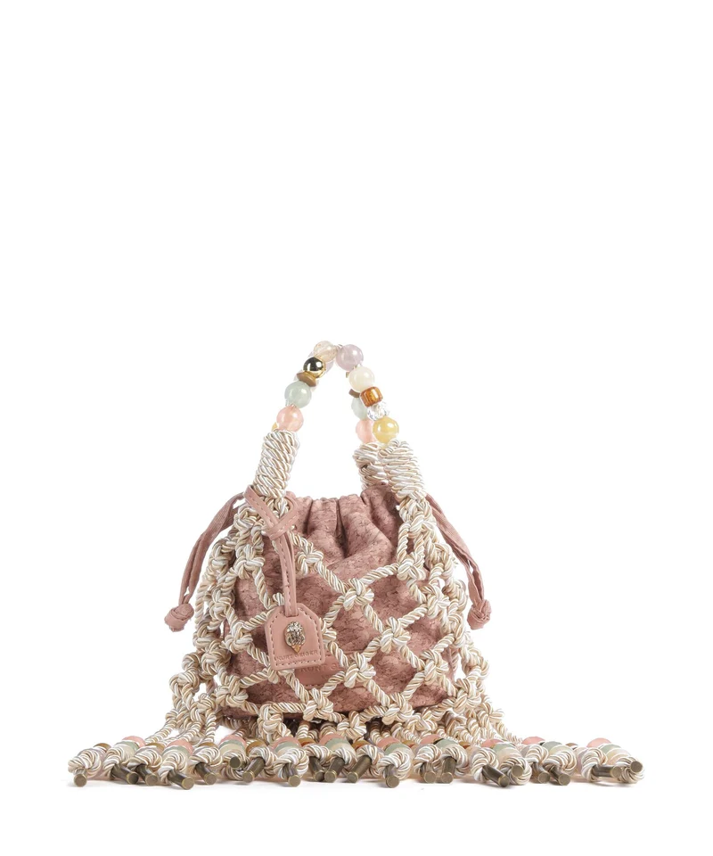 Kurt Geiger Macrame Mini Borsa a tracolla cream