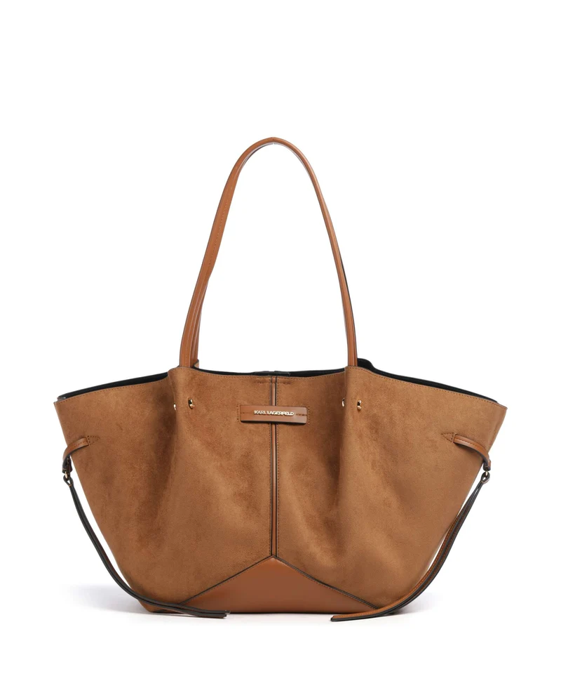 Karl Lagerfeld K/Pierced Medium Borsa shopper dark tan