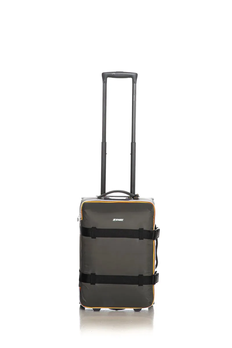 Trolley K-Way Blossac Small Unisex Verde Militare Scuro In Tessuto Di Nylon