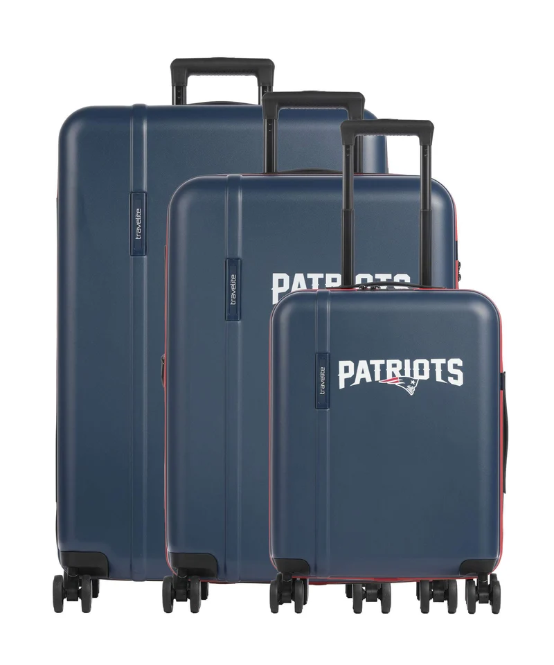 Travelite NFL Set valigie trolley (4 ruote) new england patriots