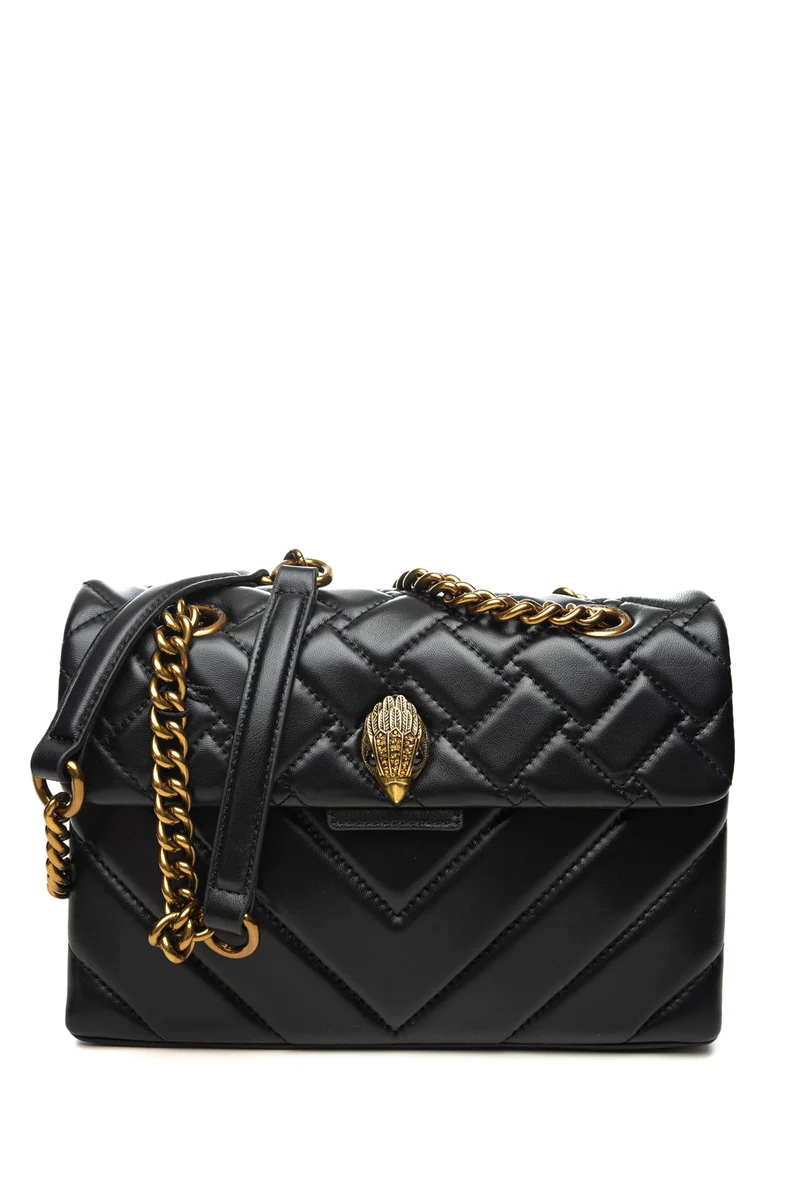 Borsa Kurt Geiger Kensington X Bag Da Donna Nera In Pelle Misure: 26x9x18 Cm