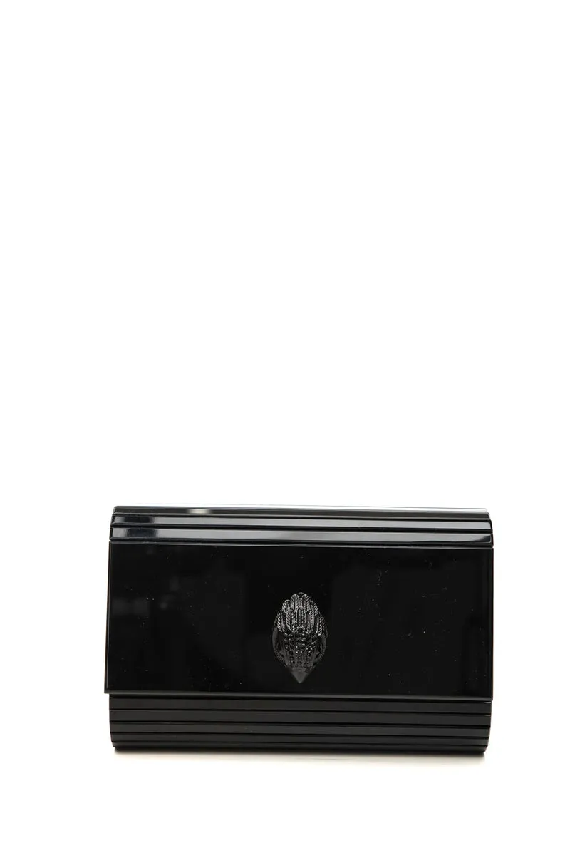 Borsa Kurt Geiger Party Eagle Clutch Da Donna Nera In Plexiglass Misure: 19x5x12 Cm