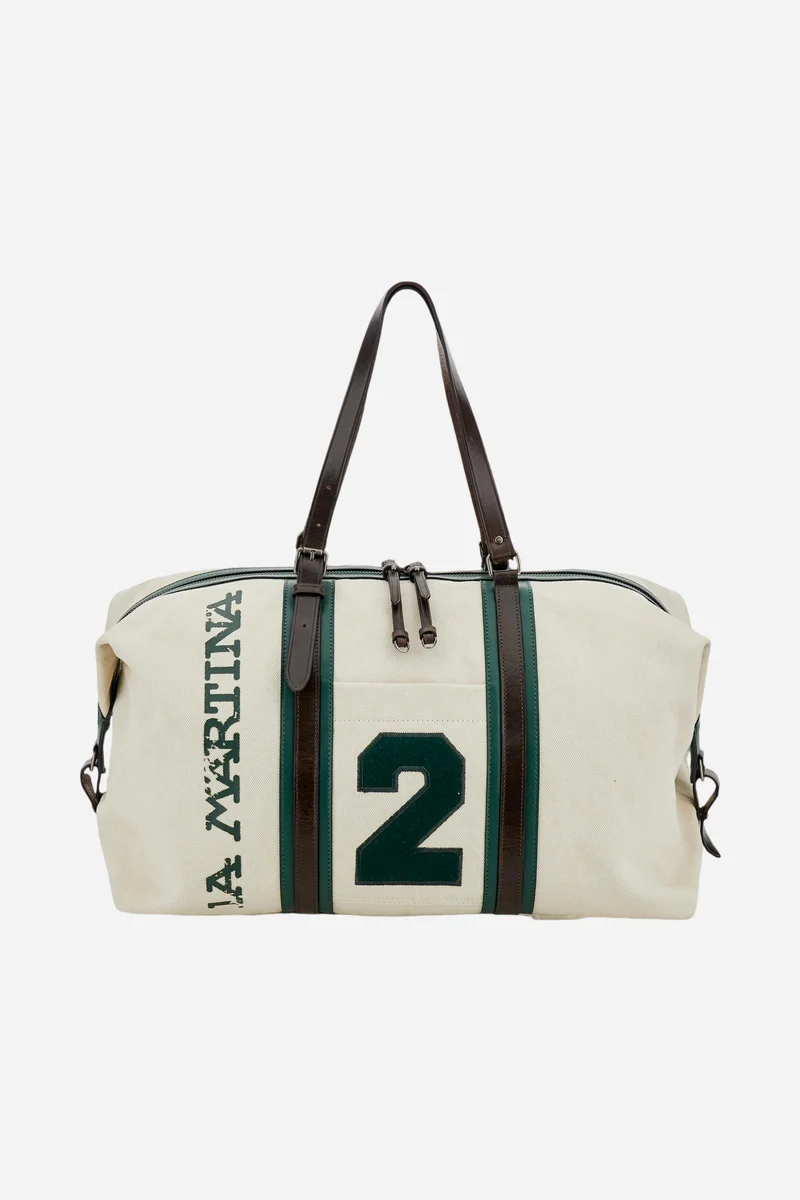 Reisetasche aus gewaschenem Canvas und Leder - Martin's