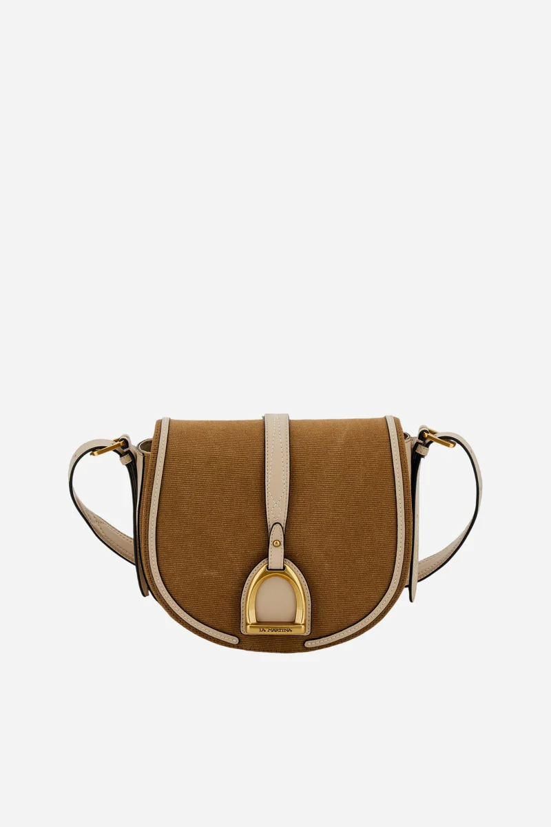 Damen Umhängetasche aus gewaschenem Canvas – Cross Body Medium