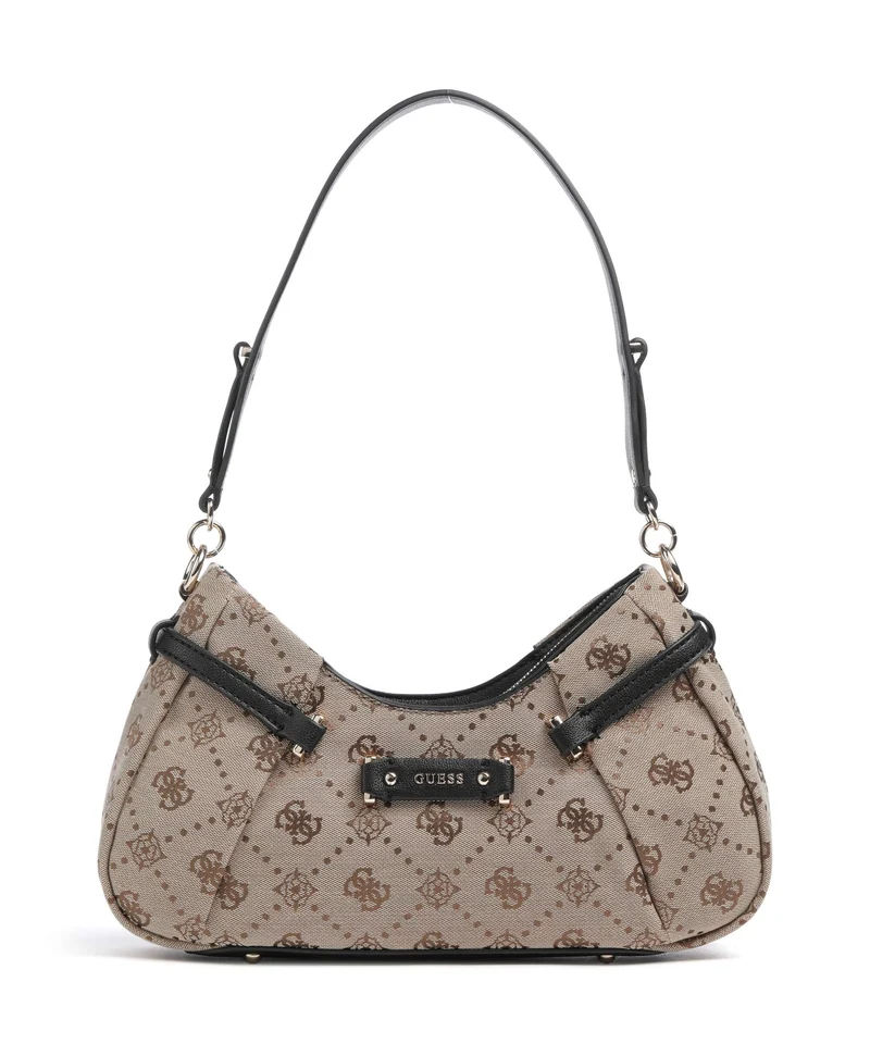 Guess Dorothy Borsa a spalla latte logo/black
