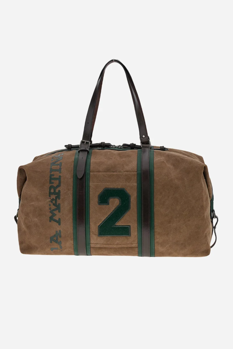 Reisetasche aus gewaschenem Canvas und Leder – Martin
