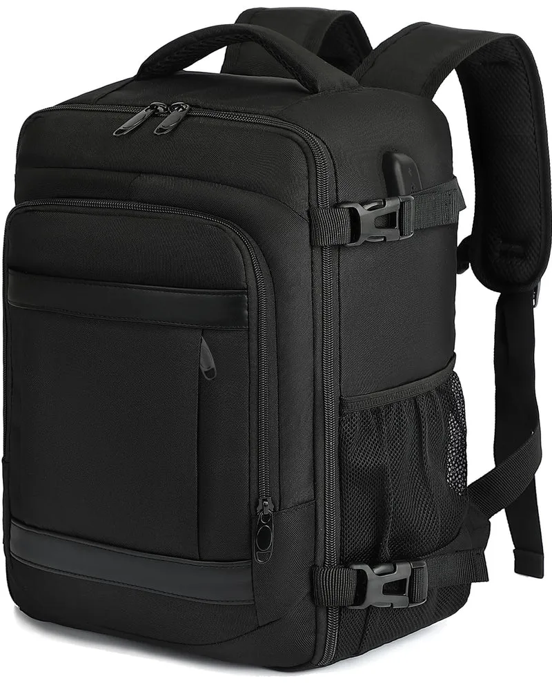 KLOSTAIN Zaino Ryanair 40x20x25 Zaino da Viaggio Aereo Bagaglio a Mano 20L Borsa da Cabina per Uomo e Donna Zaino da Viaggio Lavoro e Scuola Trekking, Nero