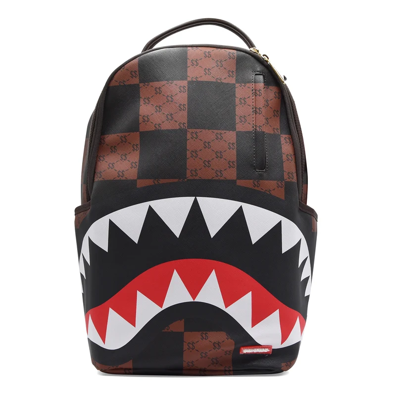 Zaino Sprayground Enlarged Checks Paris Marrone Design Iconico