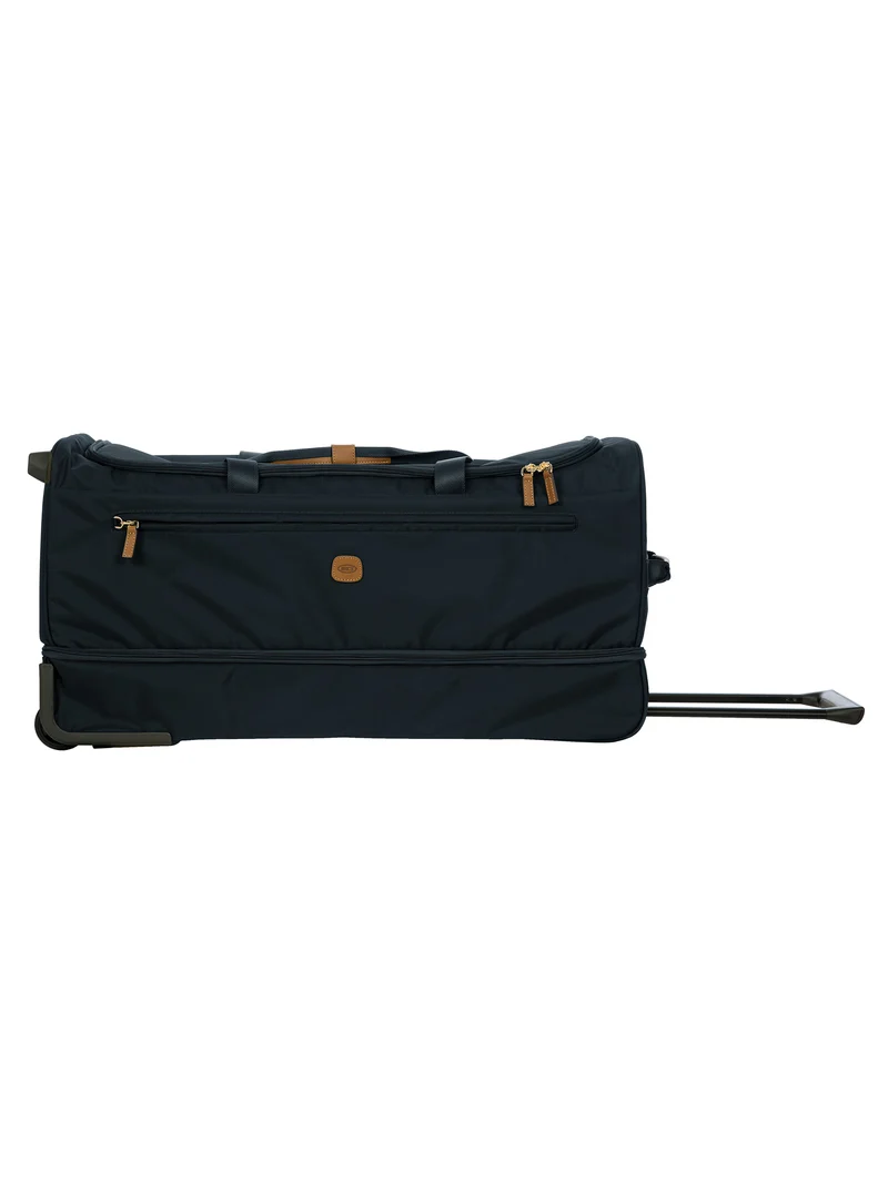 Large wheeled duffel bag made of recycled fabric