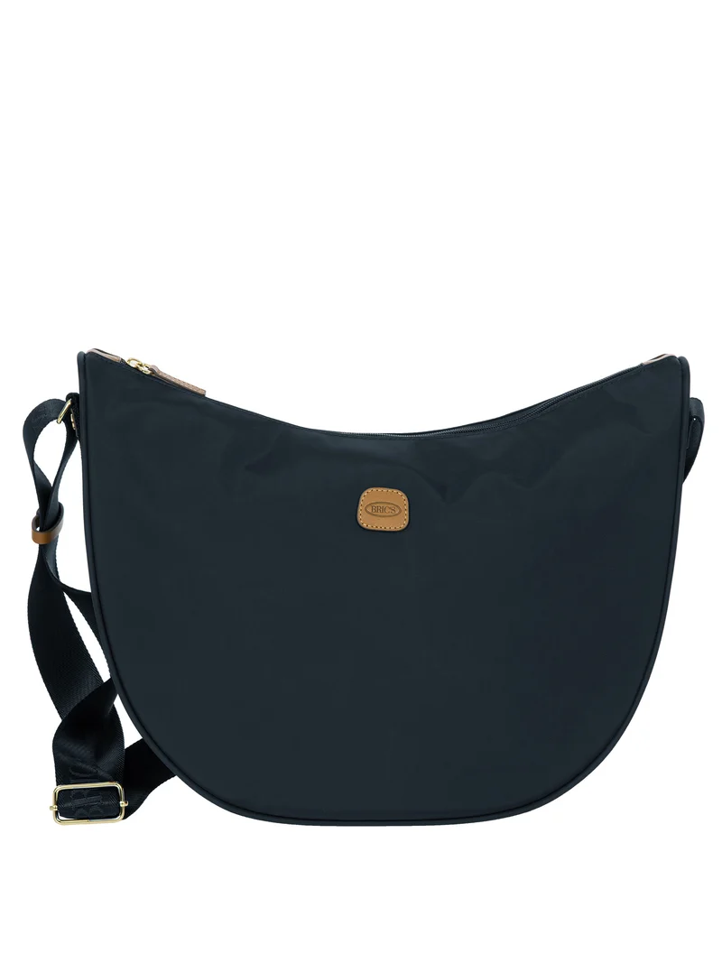 Recycled fabric Halfmoon bag large