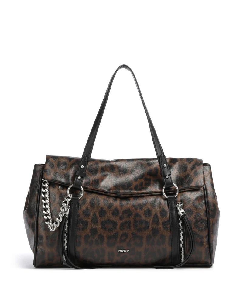 DKNY Skye Medium Borsa shopper leopard