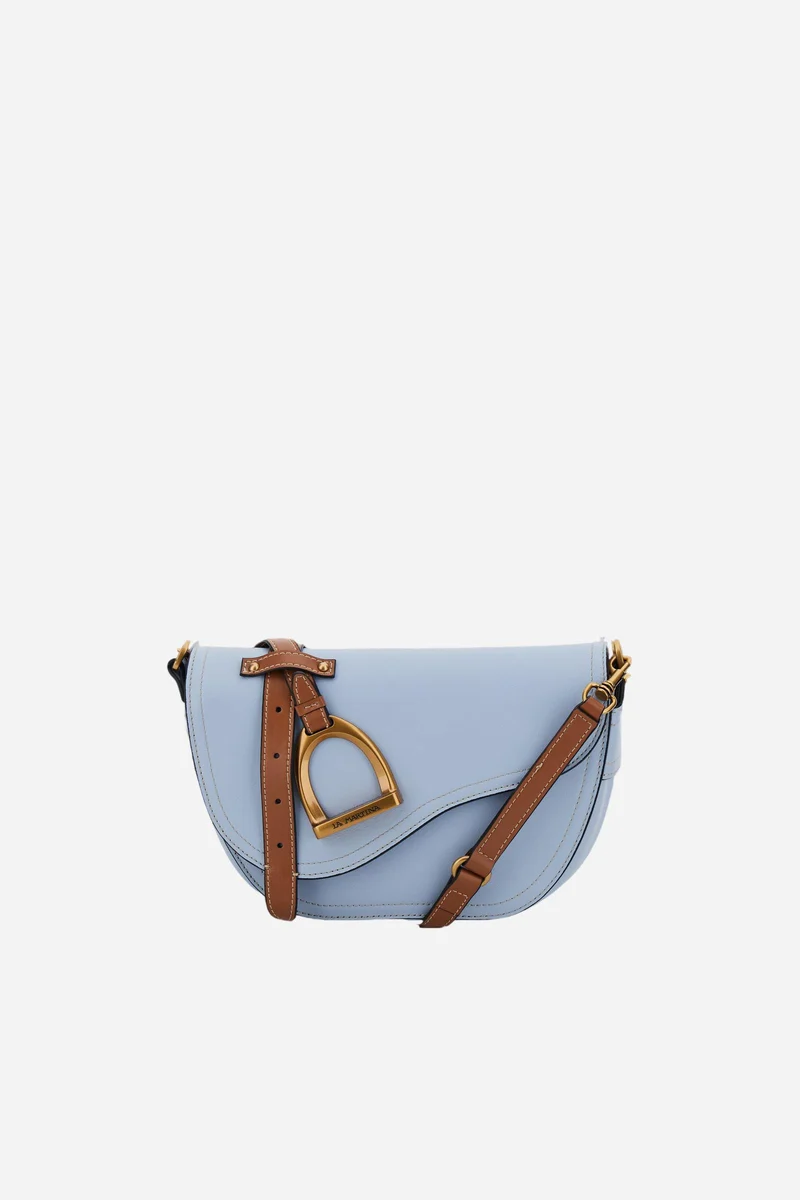 Halbmondtasche aus vollnarbigem Leder – Pampa Small