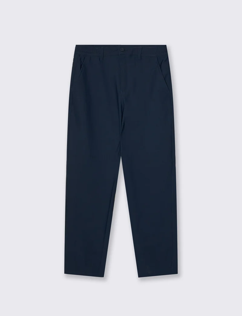 Pantaloni Chino Jogger in Nylon Elasticizzato - Blu