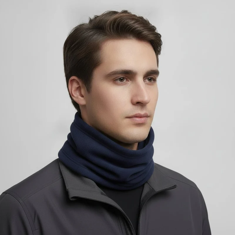 Collo con coulisse basic uomo - Blu