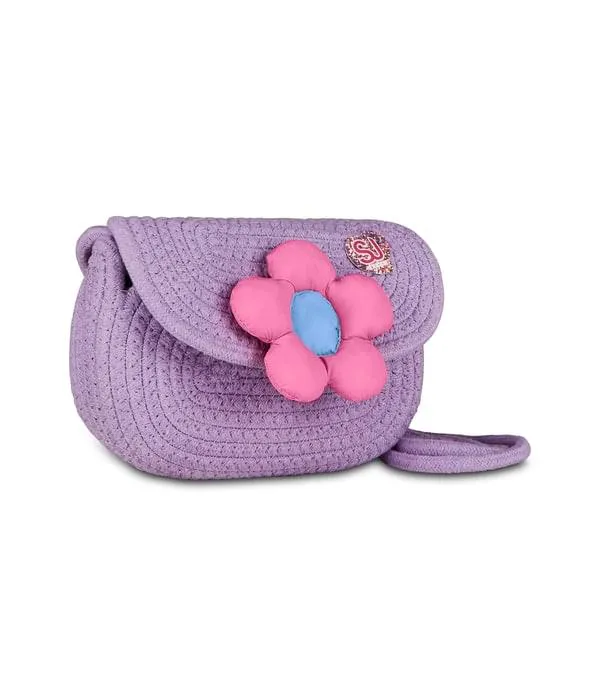 Tracollina SJ Cuty Mood Viola con Fiore in Applicazione