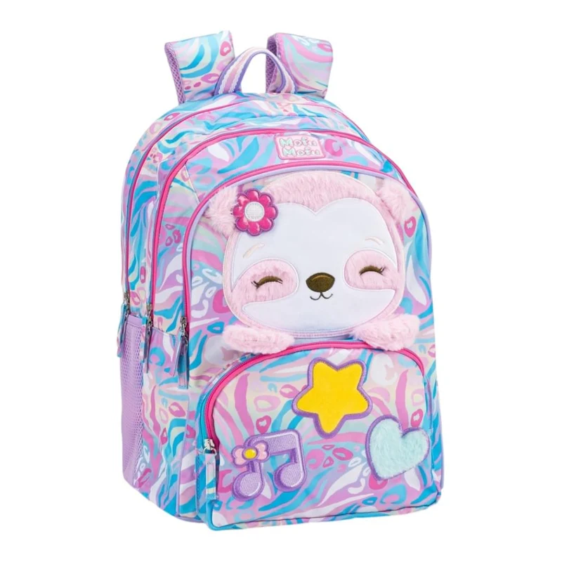 Zaino Scuola Organizzato Mofumofu Bradipo