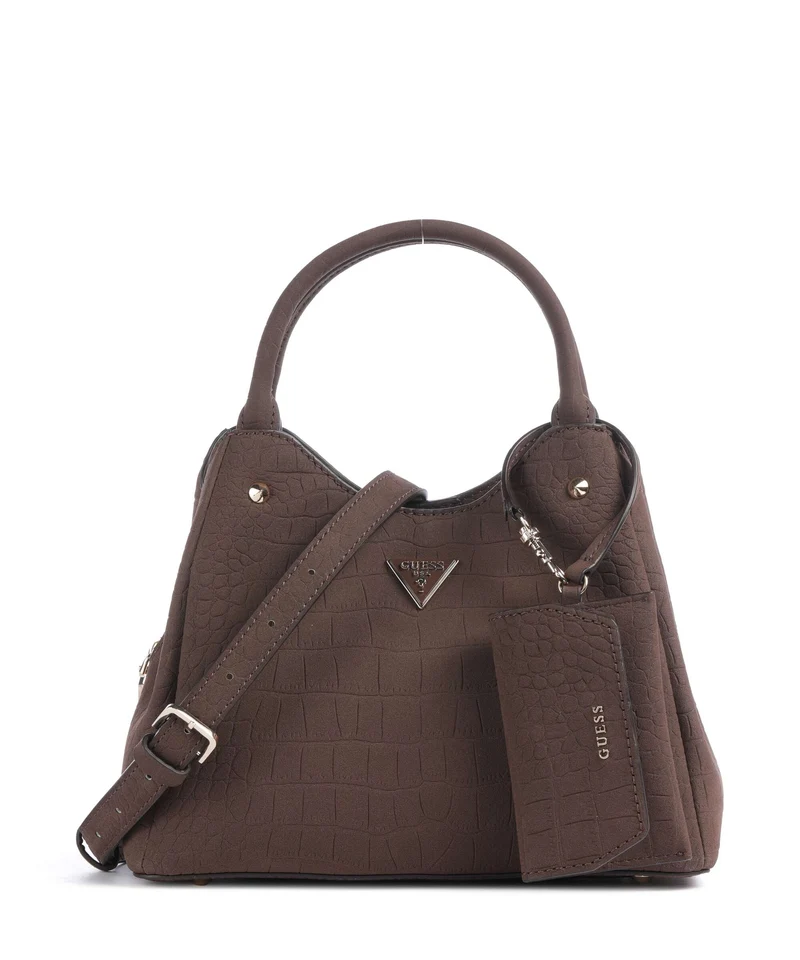 Guess Lorella Girlfriend Small Borsa a mano espresso