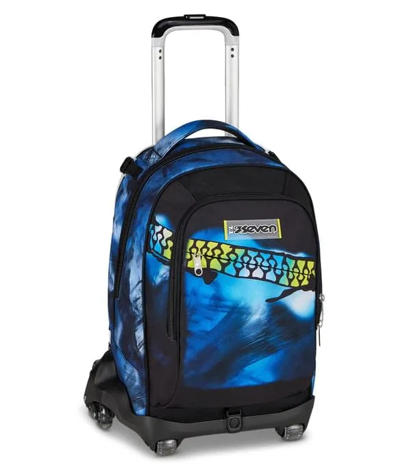 Trolley Seven Jack 8 Ruote Blu Fusion