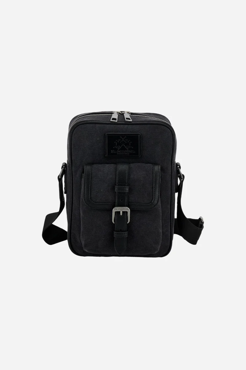 Herren Umhängetasche aus gewaschenem Canvas – Wonderlust Purse
