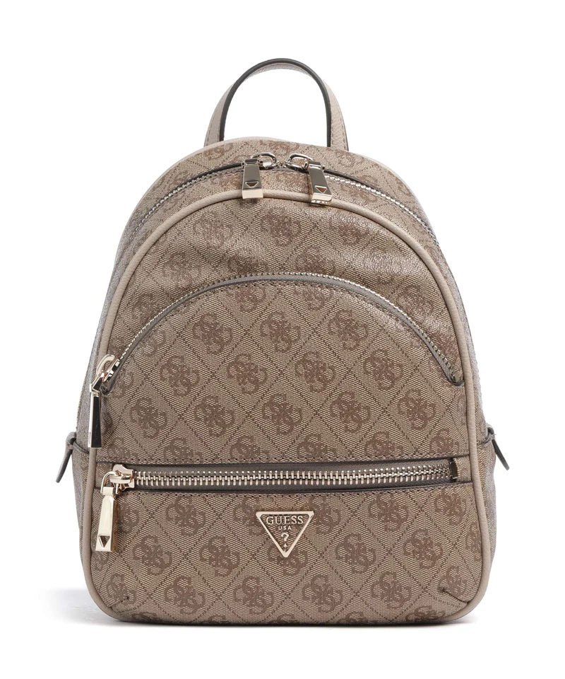 Guess Manhattan II Zaino latte logo