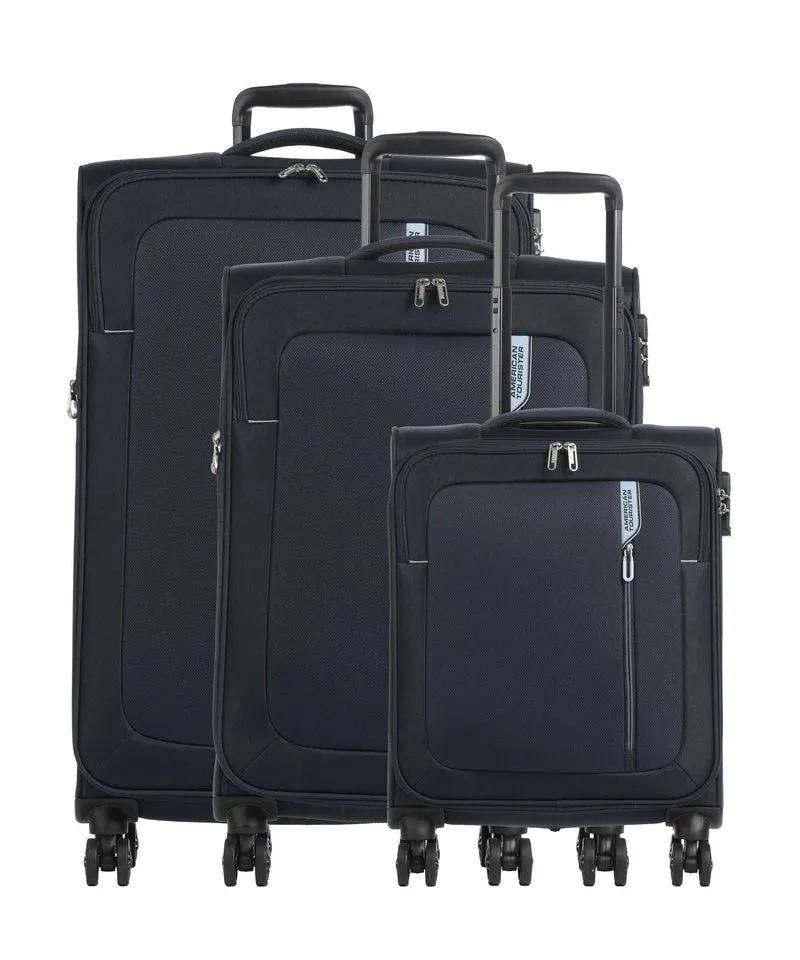 American Tourister Nitestream Set valigie trolley (4 ruote) navy/blue