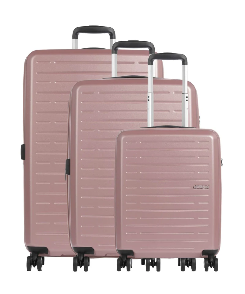 American Tourister Aerojoy Set valigie trolley (4 ruote) metallic rose