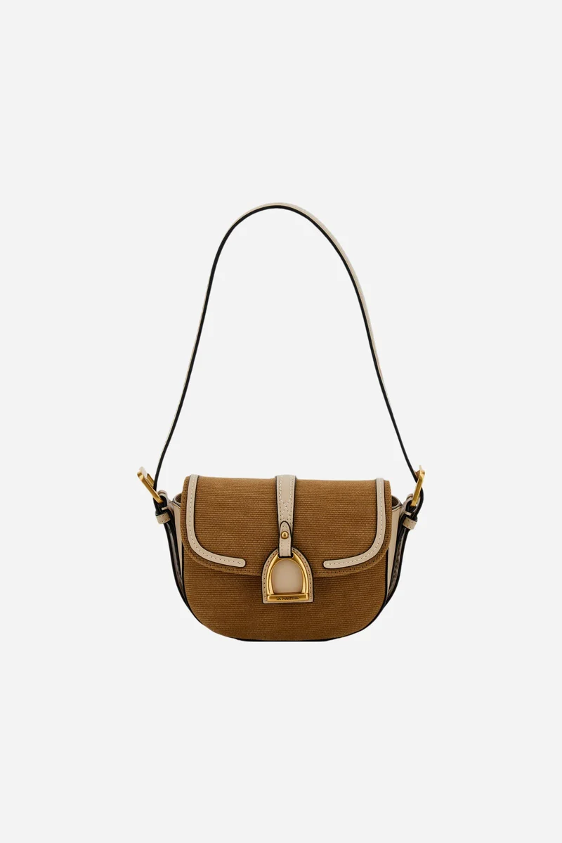 Kleine Saddle-Umhängetasche aus gewaschenem Canvas – Small Shoulder Bag